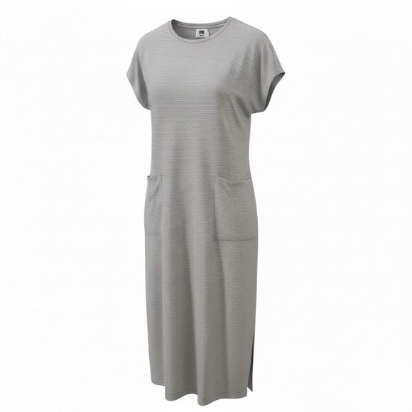 lunya Dresses & Skirts - Lunya Cotton Midi Dress Cap Sleeve Striped Boxy Size Large XL White Black